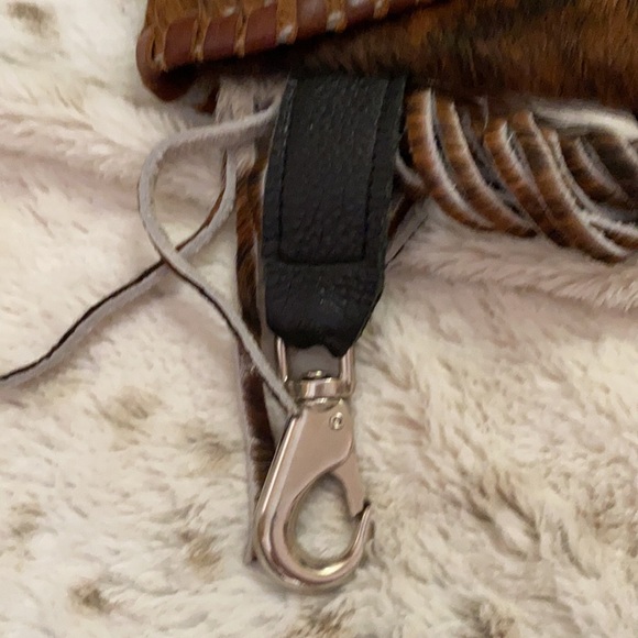 COW PRINT FUR PURSE - Picture 3 of 9